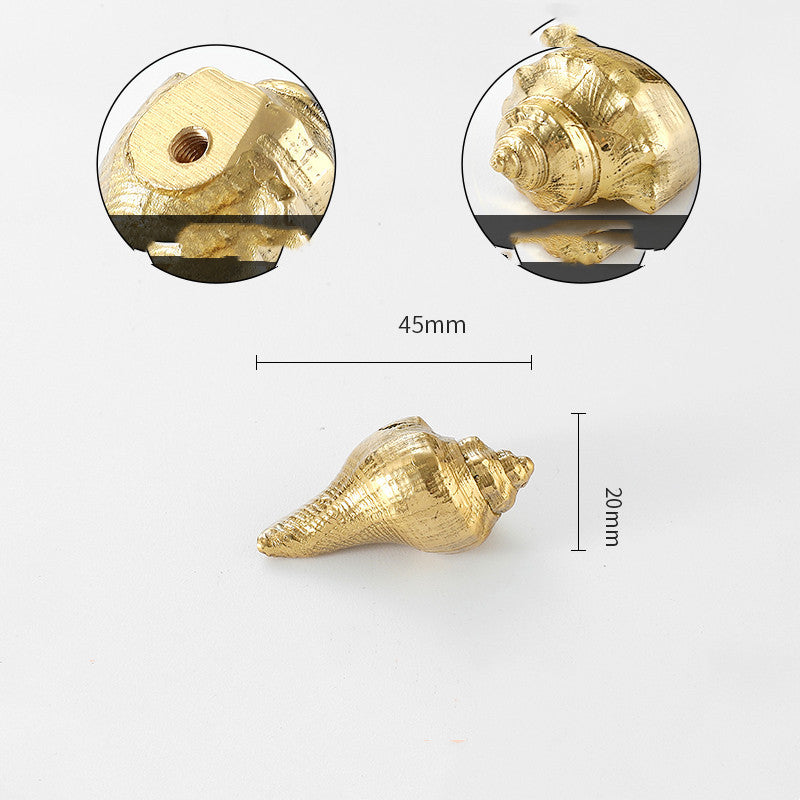 Gold-Tone Nature-Shape Cabinet Knob, 26 Designs — view 20