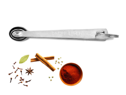 Precision Stainless Steel Measuring Spoons Set of 5
