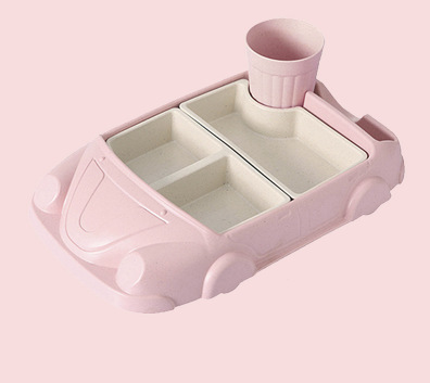 Eco-Luxury Bamboo Fiber Children's Tableware Set