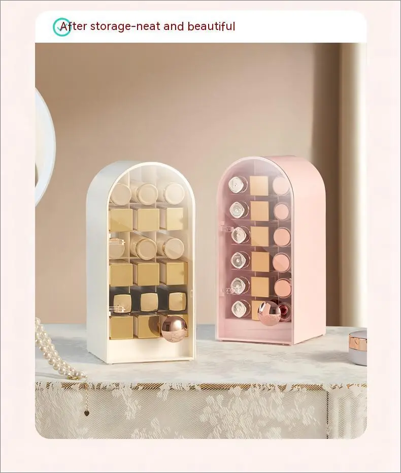 Luxury Lipstick Organizer - 18 Capacity Storage Box