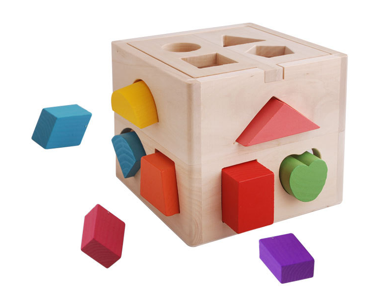 Wooden Intelligence Box - 13-Hole Educational Toy