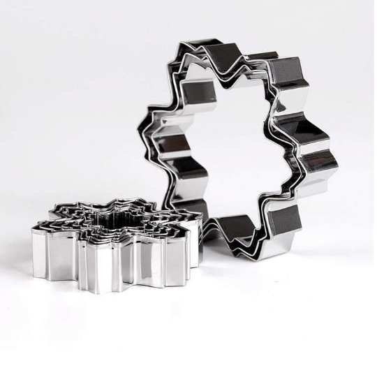 Snowflake Cookie Cutter Set - 9 Piece Premium Stainless Steel