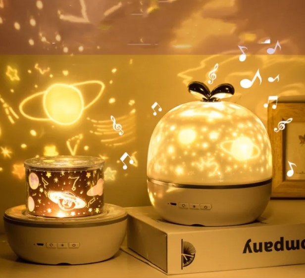 Ambient Projection Bluetooth Speaker with Night Light