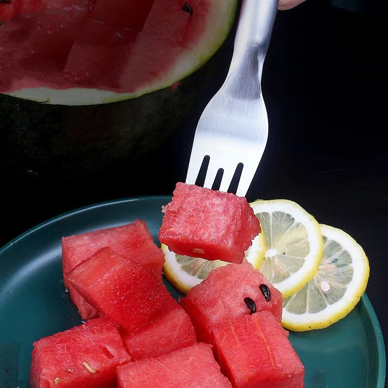 2-in-1 Stainless Steel Watermelon Fork and Cutter
