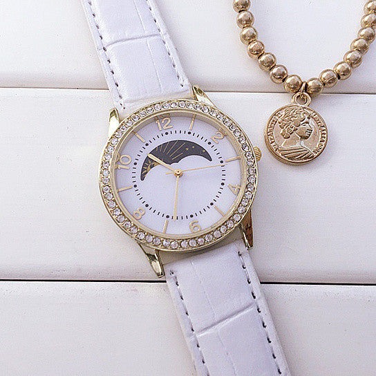 Sun Phase Crystal Watch