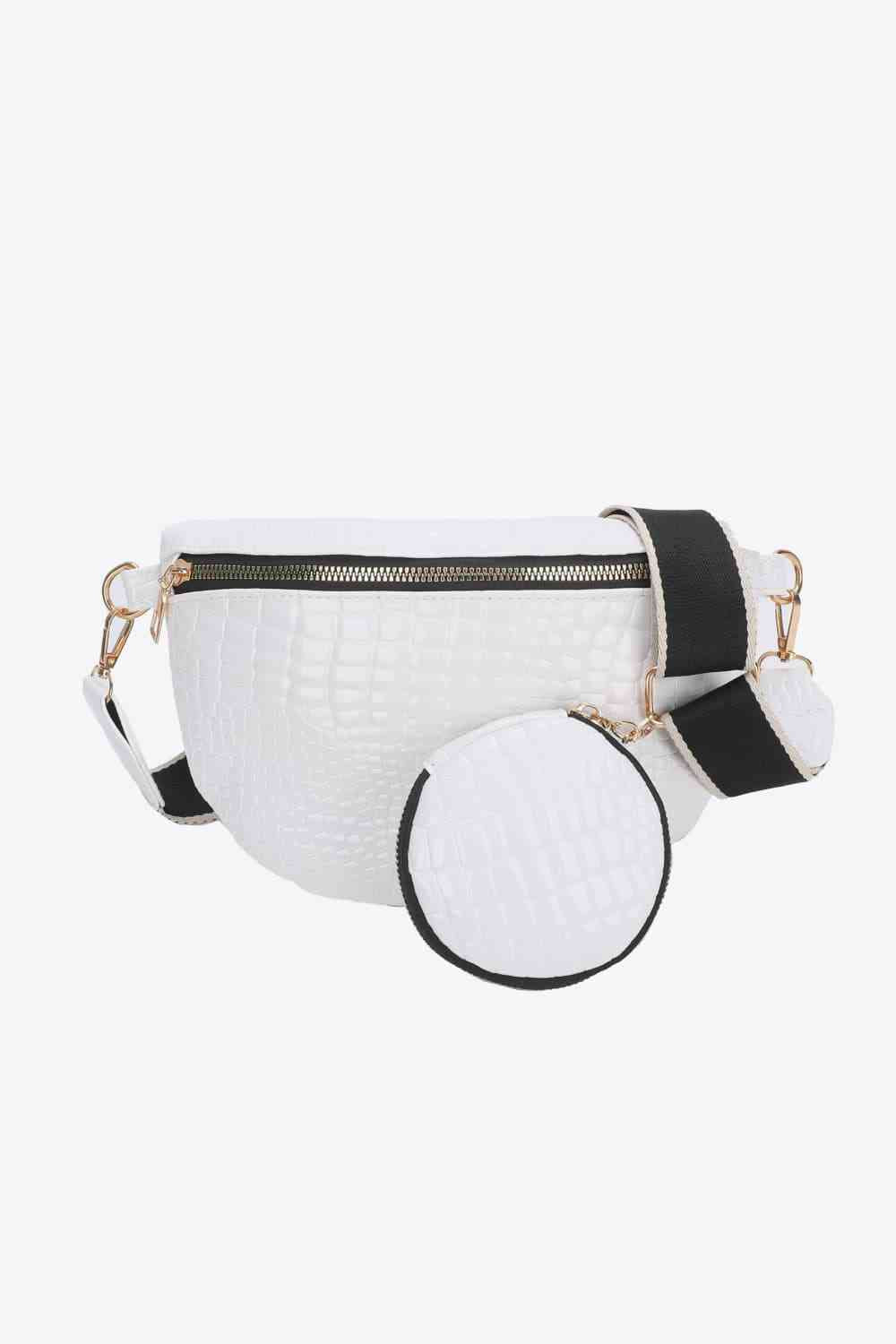 Ella Crocodile Sling Bag with Coin Purse