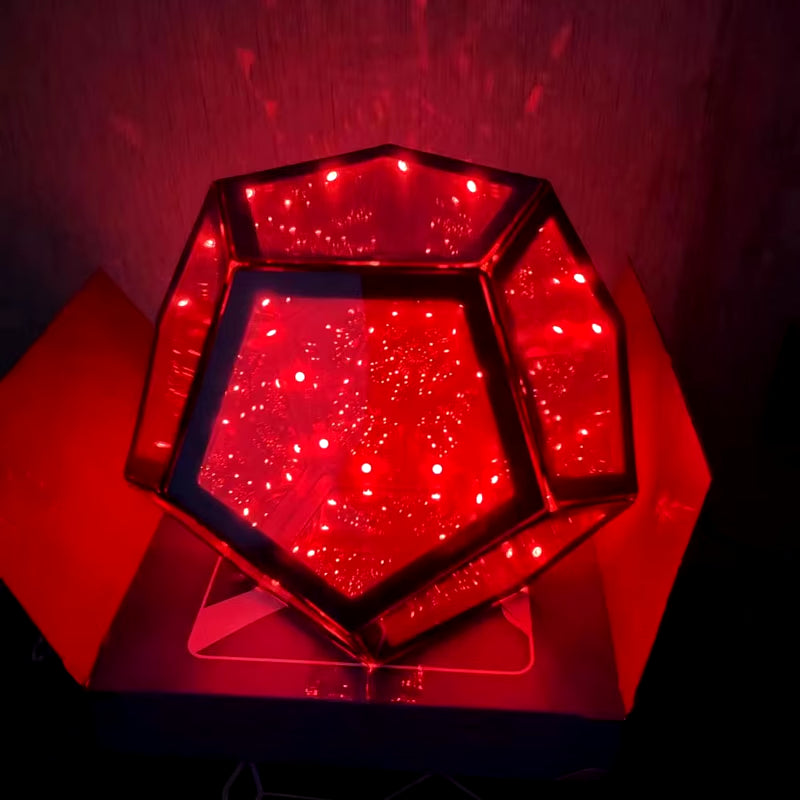 3D Infinite Dodecahedron Art Light