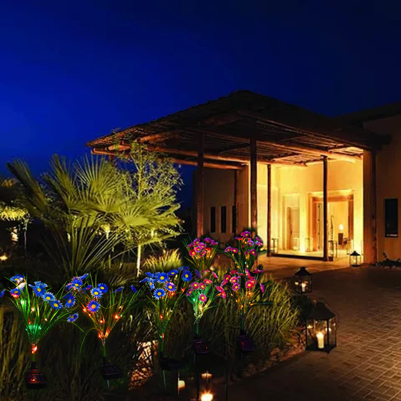 Solar Flower Stake Garden Lights