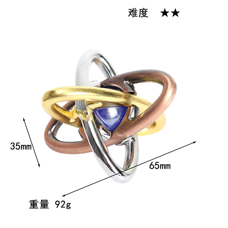 Luxury Puzzle Lock - Premium Zinc Alloy Intelligence Toy