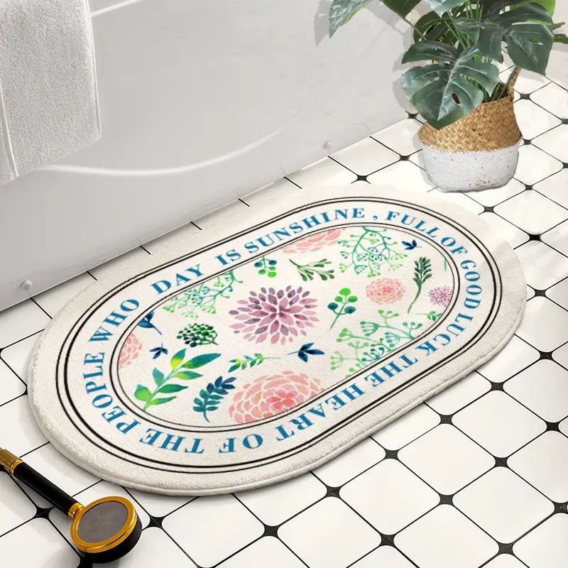 Luxury Cashmere Non-Slip Bathroom Mat