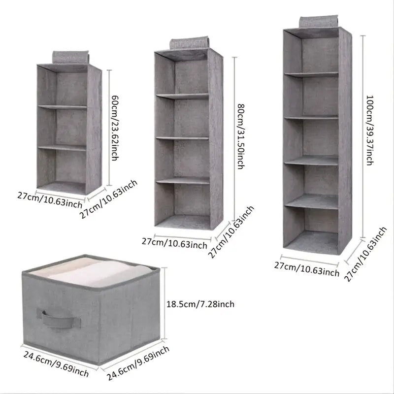 Layers Wardrobe Hanging Storage Organizer