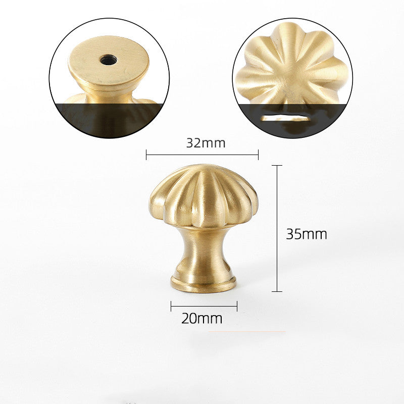 Gold-Tone Nature-Shape Cabinet Knob, 26 Designs — view 13