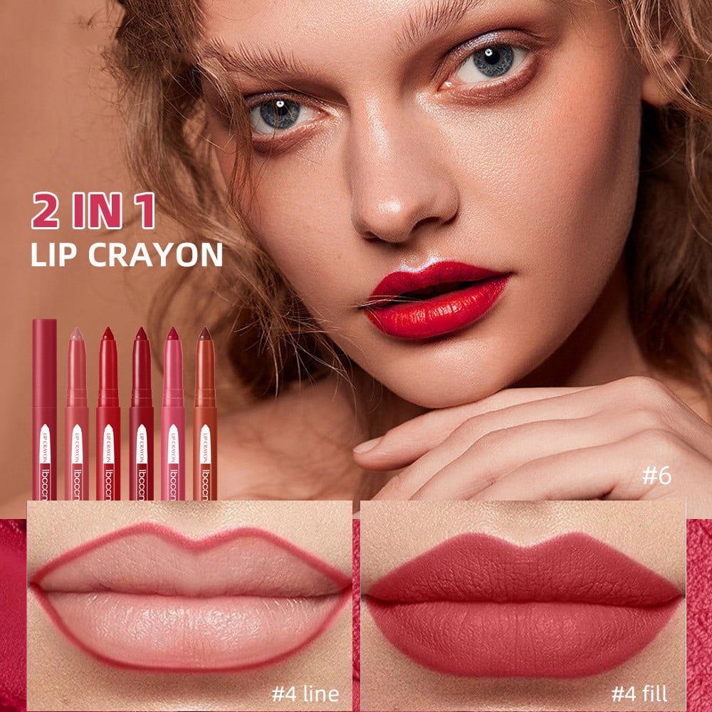 Premium Matte Lip Liner Duo - Waterproof & Moisturizing