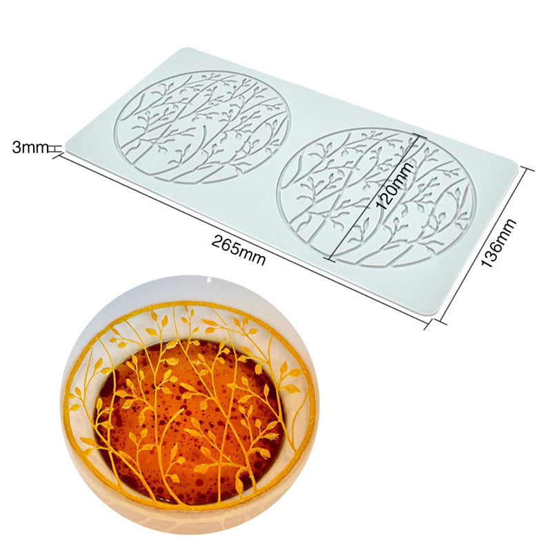 Artisan Leaf Lace Silicone Mold
