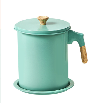 Japanese Oil Filter Pot with Semi-Wood Grain Handle