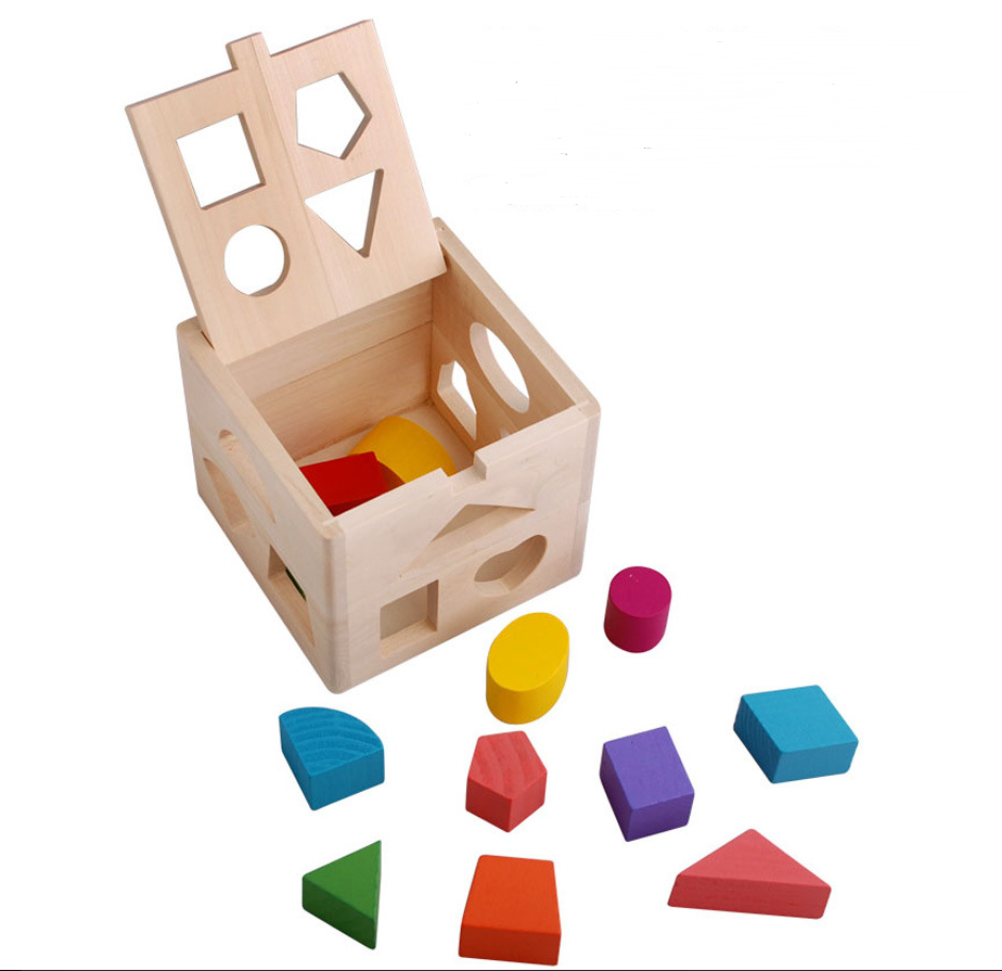 Wooden Intelligence Box - 13-Hole Educational Toy
