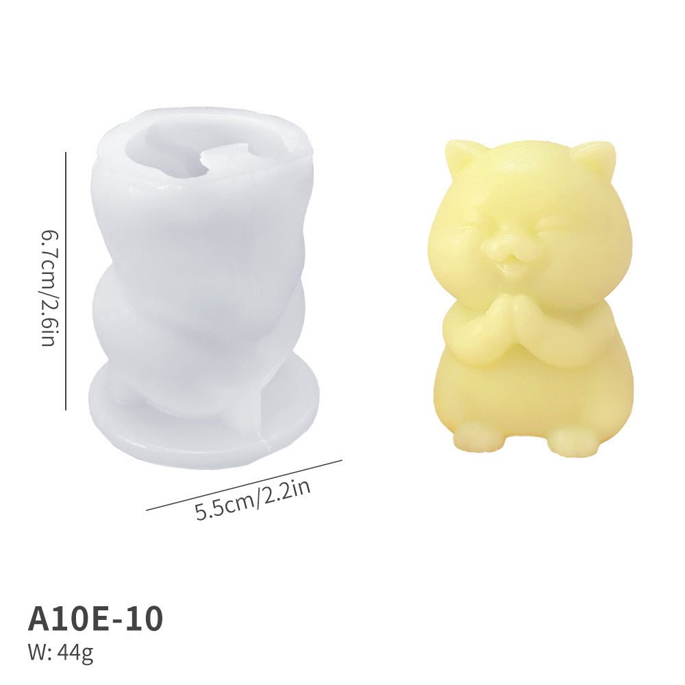Animal Silicone Candle Mould, 4 Designs