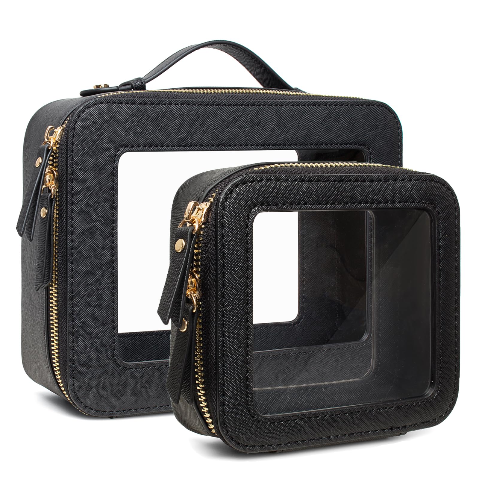Luxury Clear Cosmetic Organizer Set - Travel & Storage