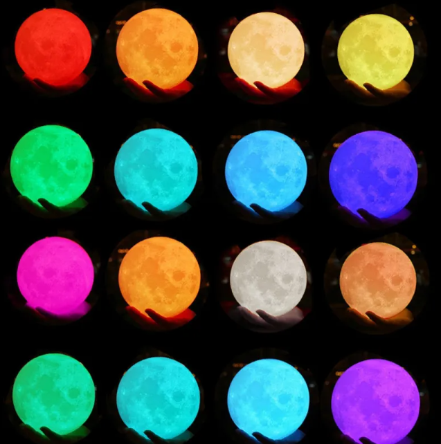 Personalized Moon Lamp with Custom LED Light