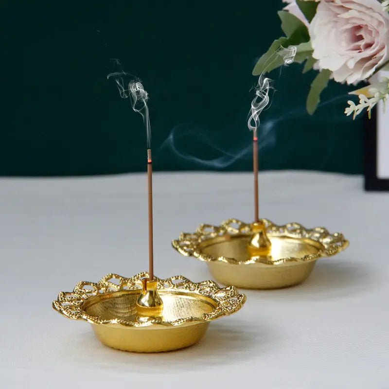 Floral Incense Burner Tray