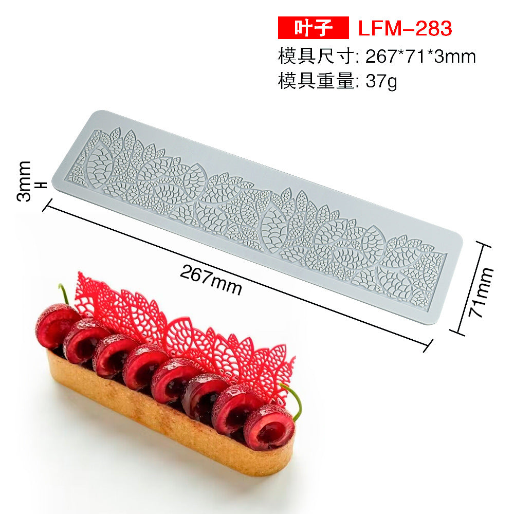 Geometric Oval Lace Silicone Tableware Mat