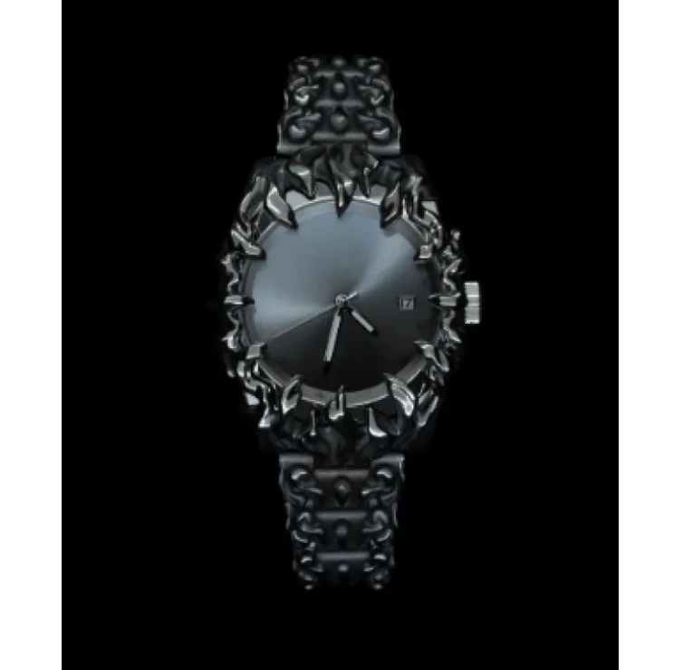 Geometric Quartz Timepiece - Stainless Steel