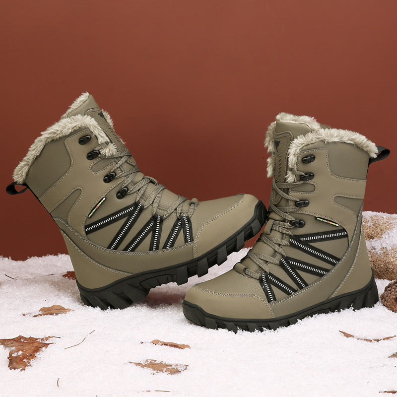 Men's Fleece-Lined High Winter Boots