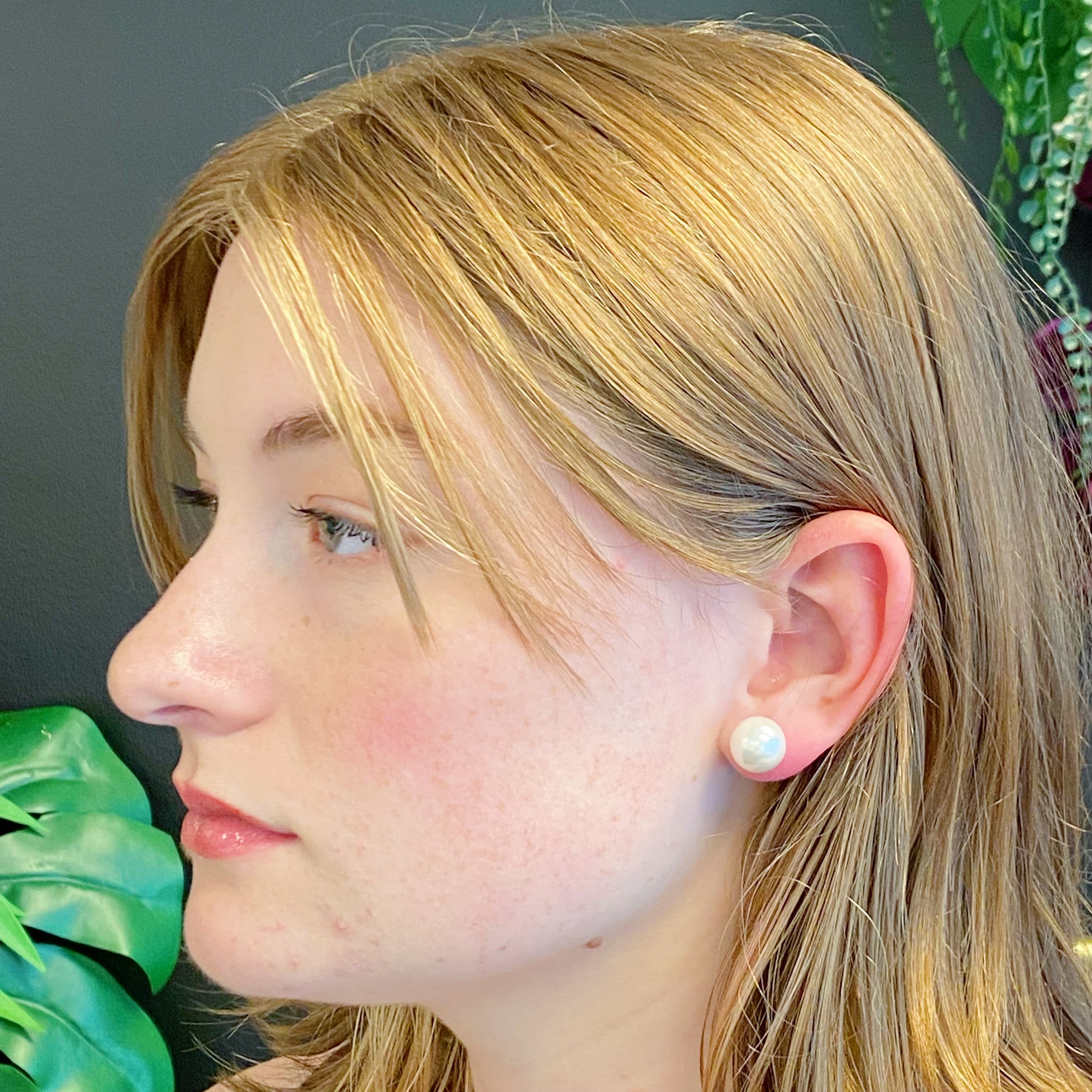 Pearl Ball Reversible Sterling Silver Earrings