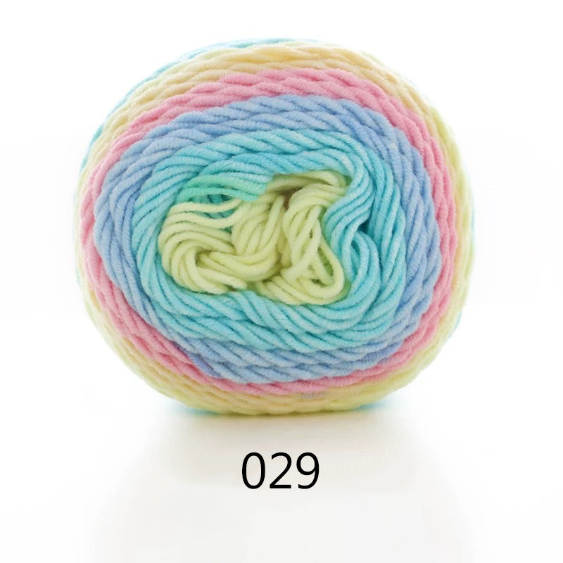 Gradient Cotton-Blend Knitting Yarn Ball, 100 g — view 4