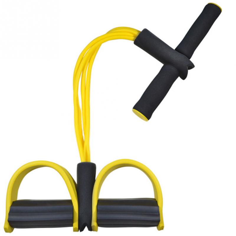 Foot Pedal Resistance Tube with Handle in yellow
