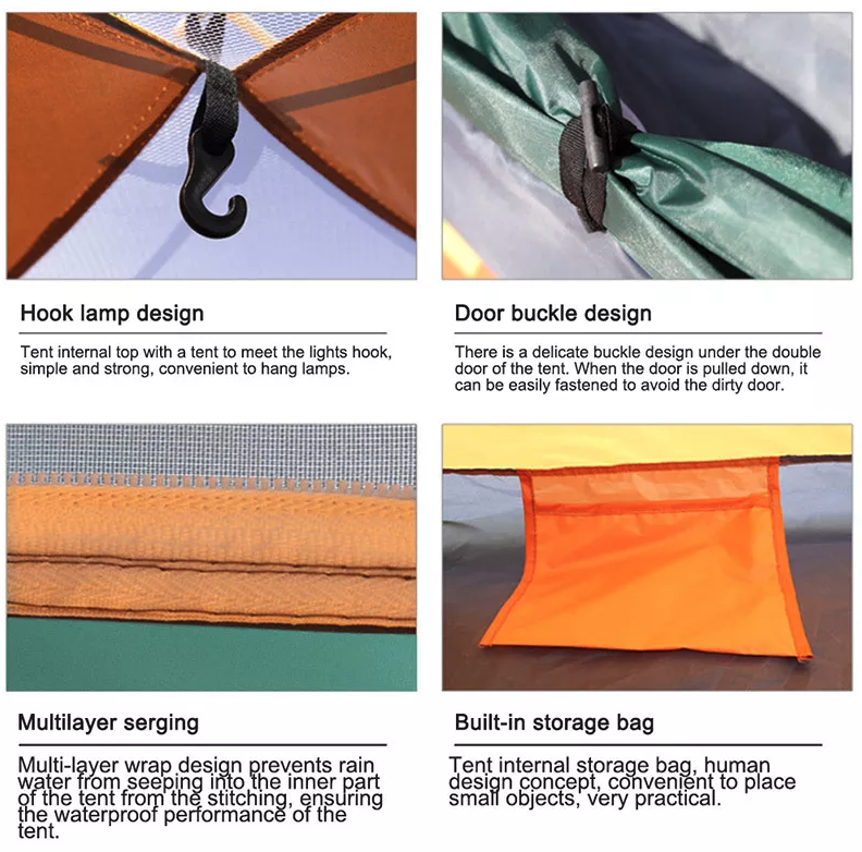 Instant Pop-Up Camping Tent - 2-3 Person Waterproof Shelter