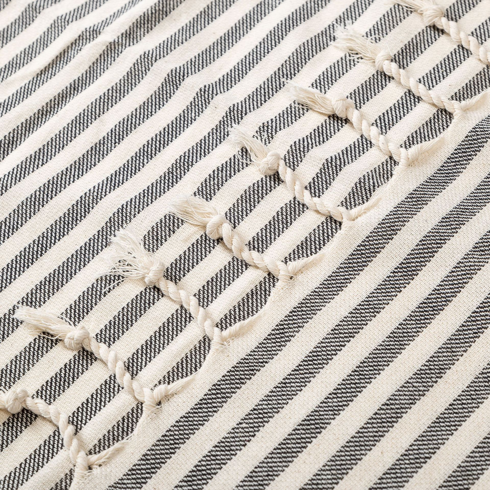 Luxury Striped Fringed Beach Towel