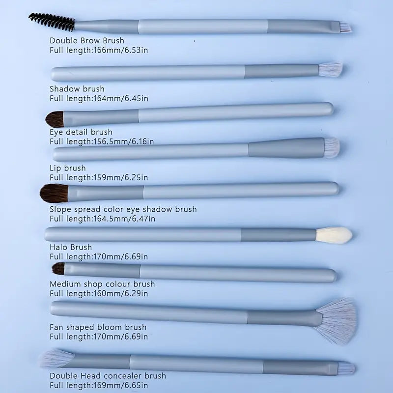 13-Piece Premium Synthetic Makeup Brush Set with Storage Bag