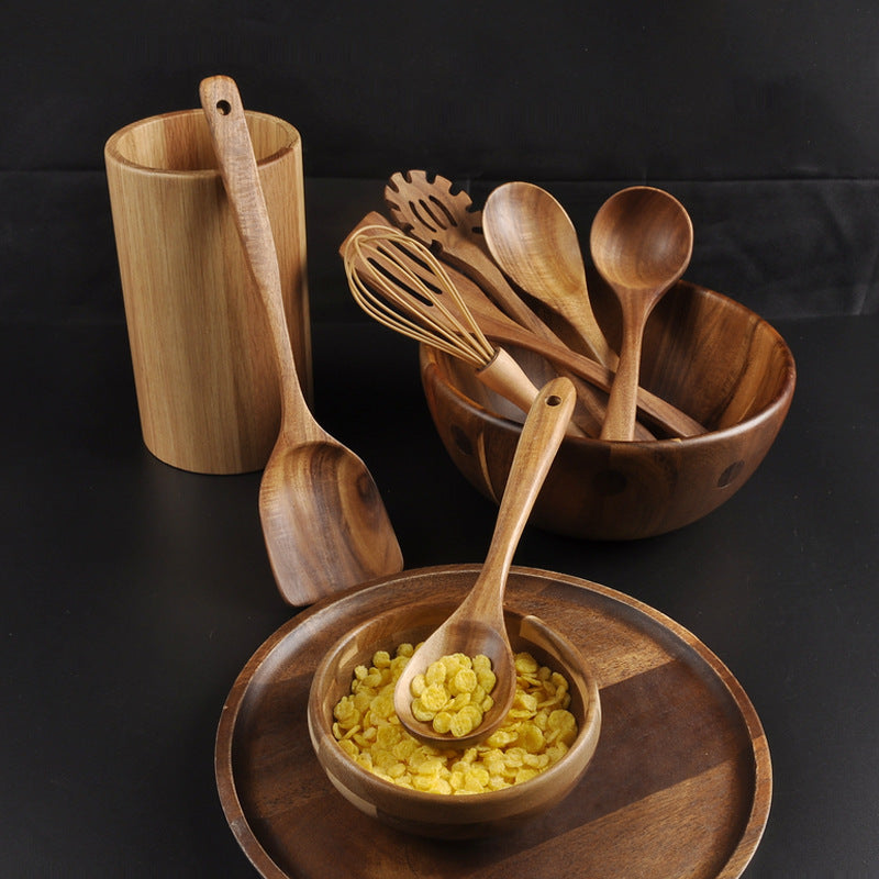 Premium Teak 7-Piece Kitchen Utensil Set