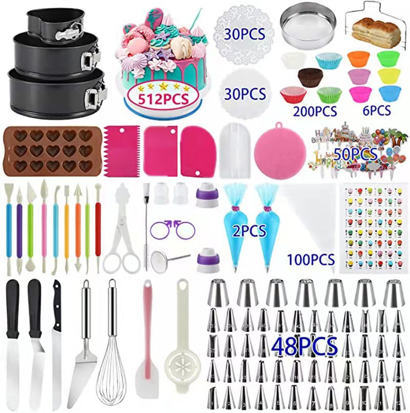 Professional Cake Decorating Atelier Set - 507 Pieces