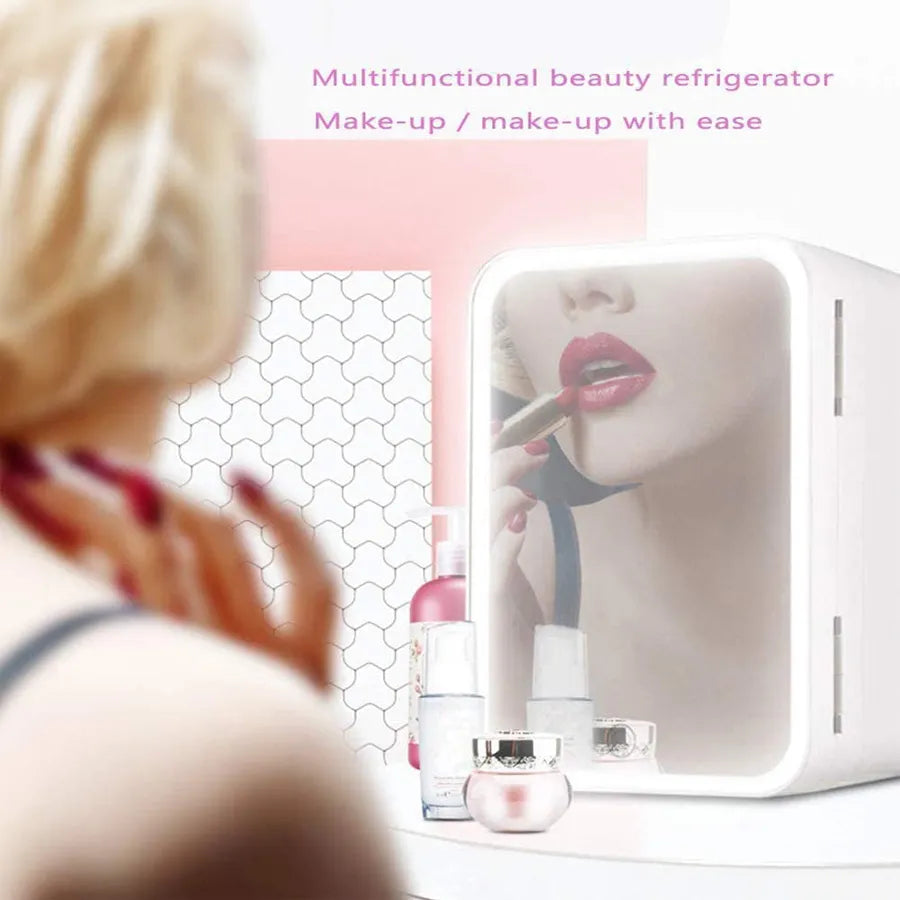 Luxury Mini Beauty Fridge with Dual Temperature Control