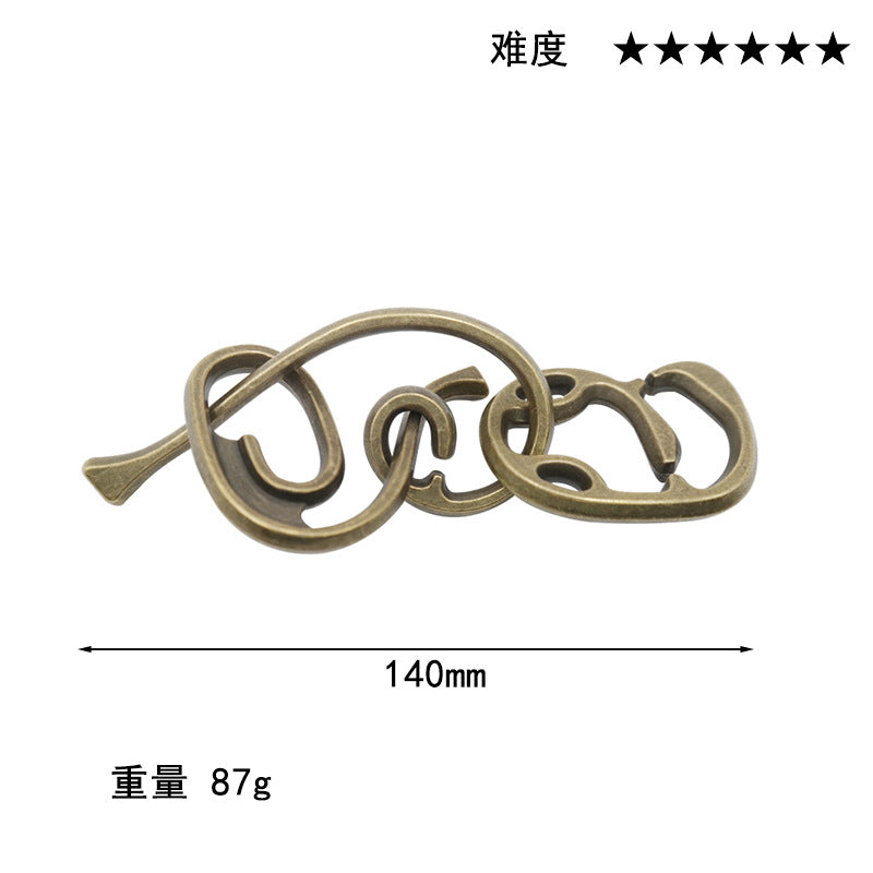 Luxury Puzzle Lock - Premium Zinc Alloy Intelligence Toy