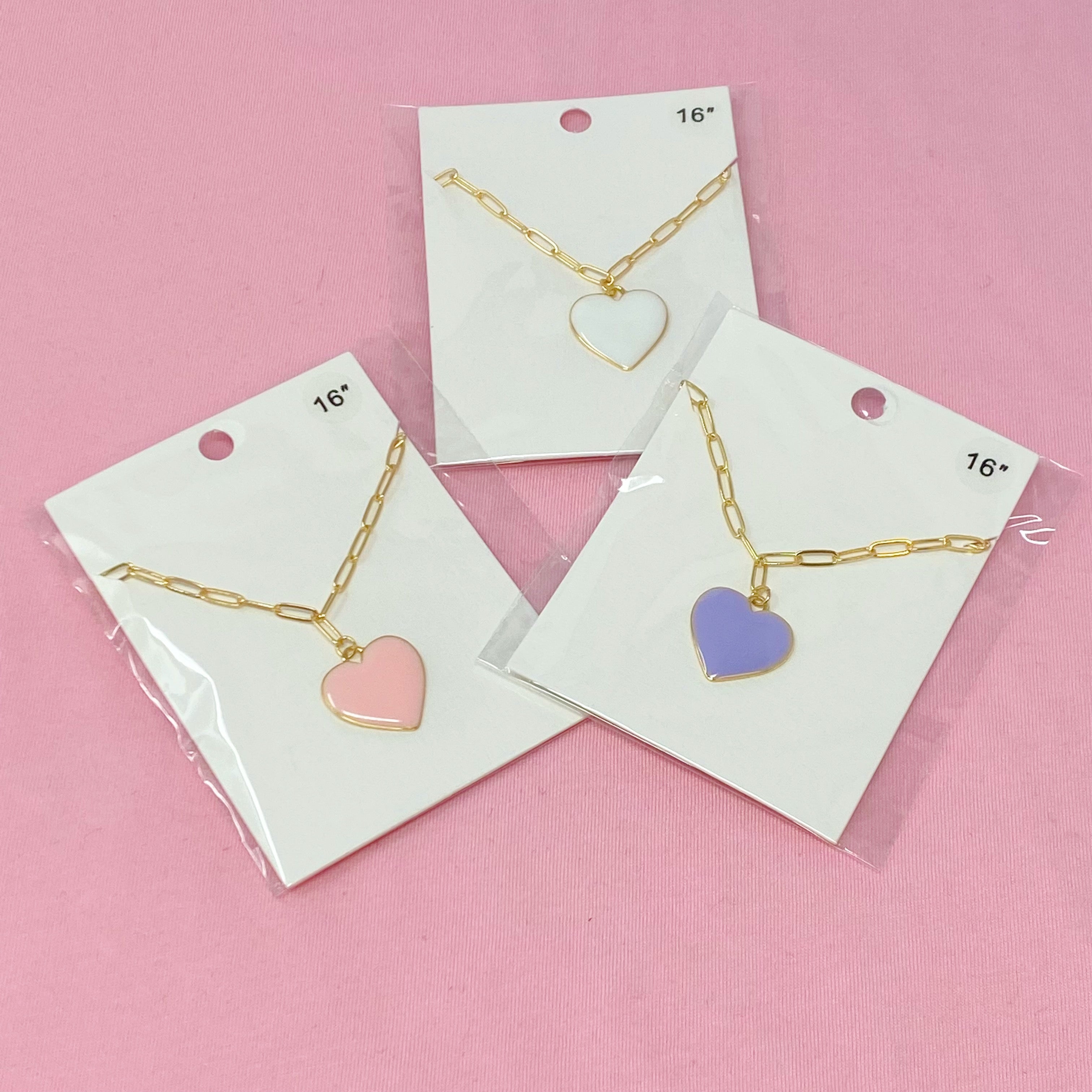 Reversible Soft Heart Pendant Necklace