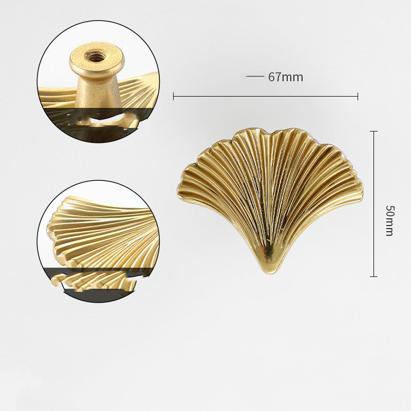Gold-Tone Nature-Shape Cabinet Knob, 26 Designs — view 17