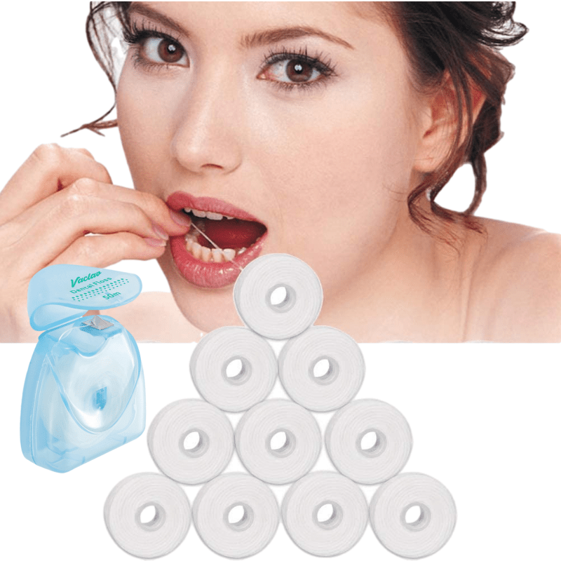 Micro Waxed Dental Floss - 50m Premium Box