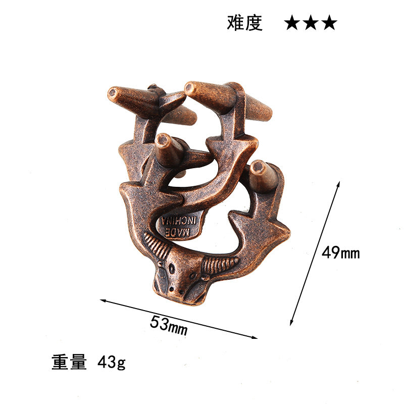 Luxury Puzzle Lock - Premium Zinc Alloy Intelligence Toy