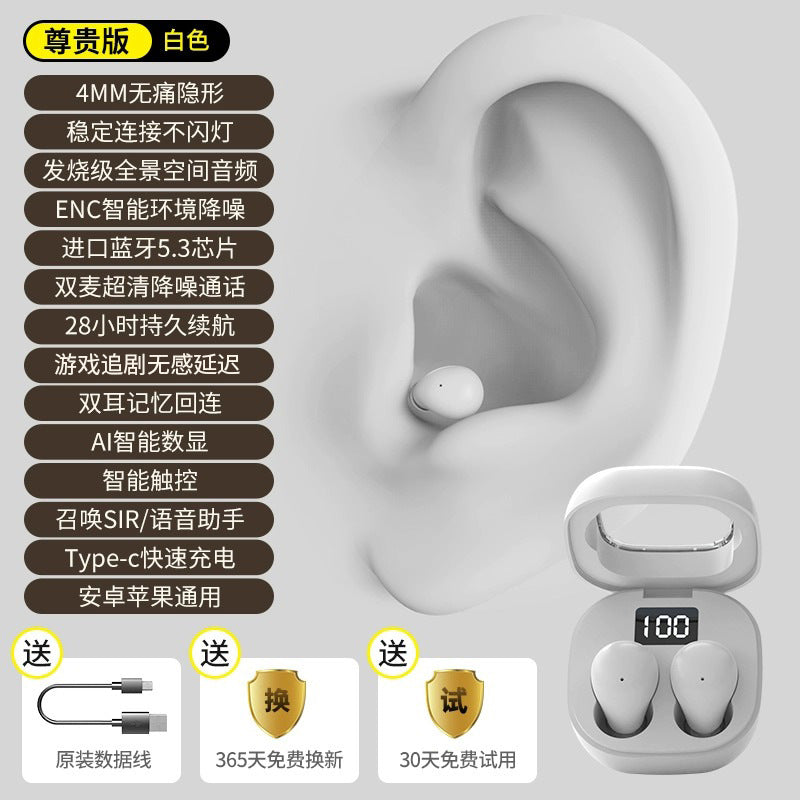 Invisible True Wireless Bluetooth Earbuds