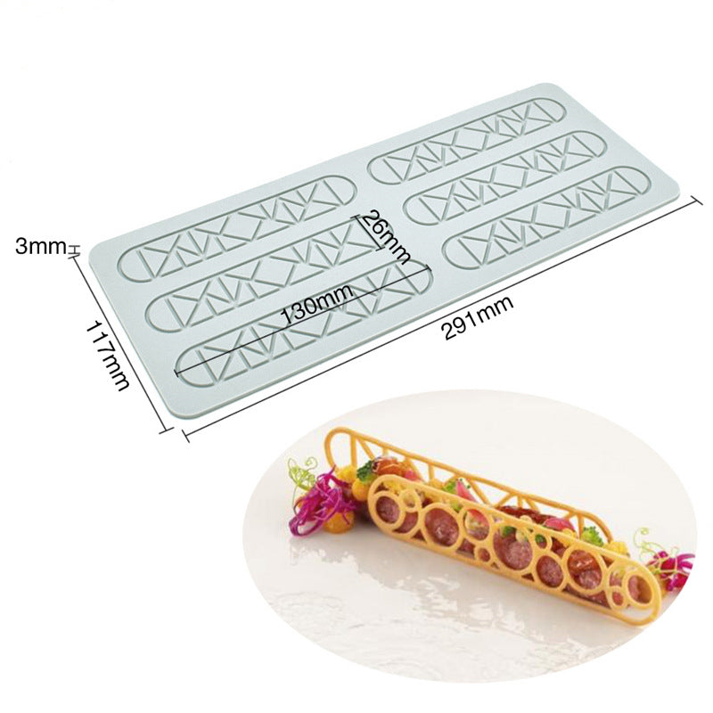 Geometric Oval Lace Silicone Tableware Mat