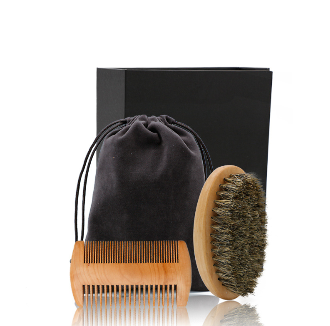 Premium Beard Care Set with Oval Brush