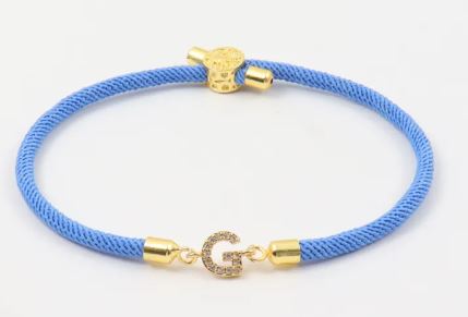 Initial Letter Charm Bracelet