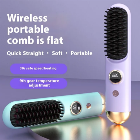 Wireless Portable Hair Straightener