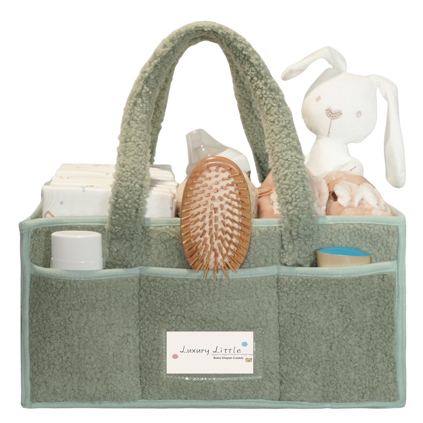Premium Cotton Rope Diaper Caddy Organizer
