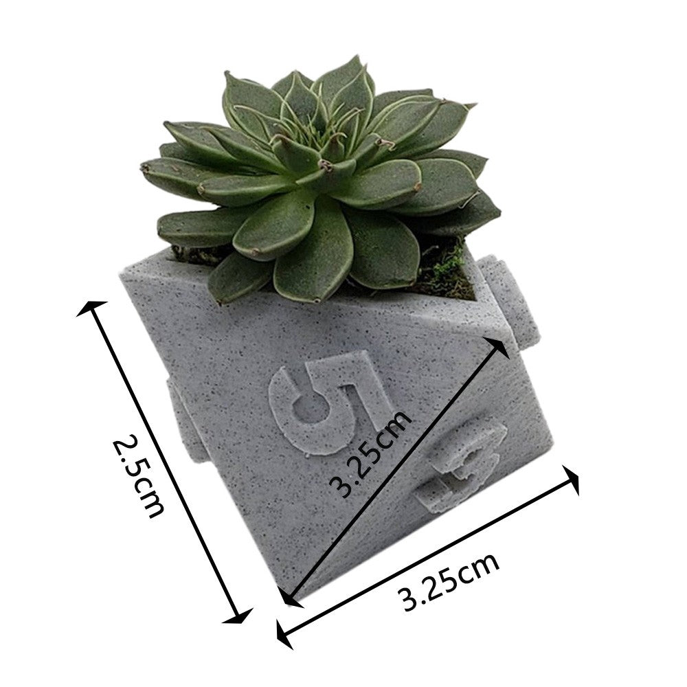 Multi-Sided Dice-Shape Succulent Planter — view 5