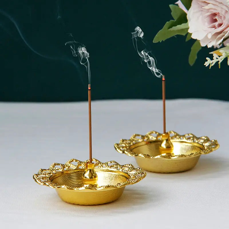 Floral Incense Burner Tray