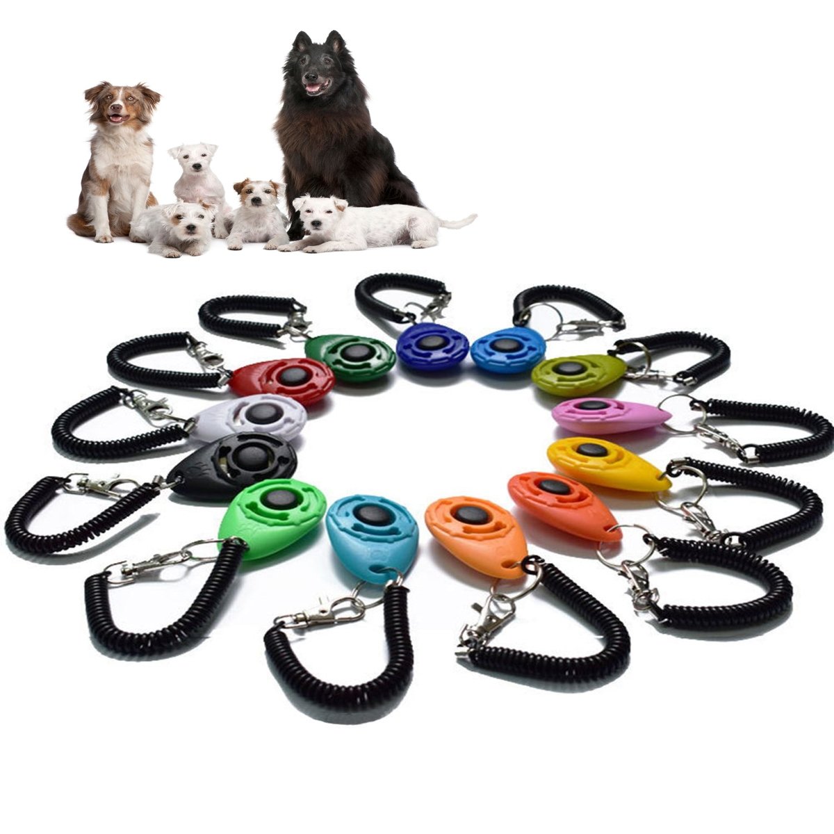Adjustable Dog Training Clicker with Keychain Strap - WowStore.live